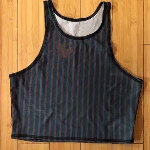 Teeki  Striped Crop top